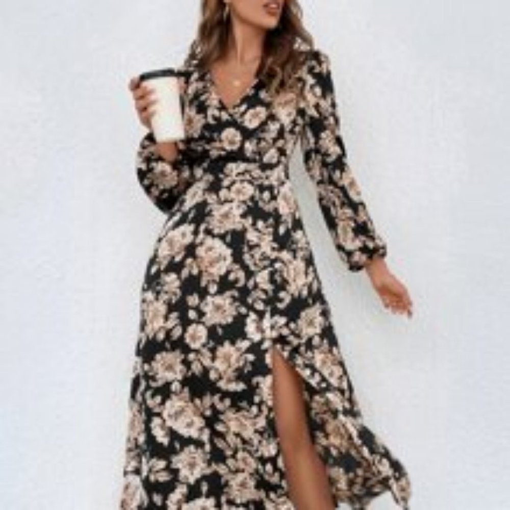 NWOT! SHEIN Midi Dress with slit